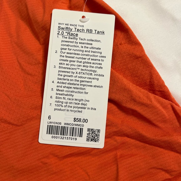 Lululemon Swifty Race Length Tank - Picture 2 of 3